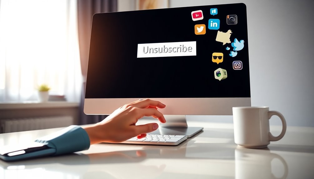 enhance unsubscribe with socials