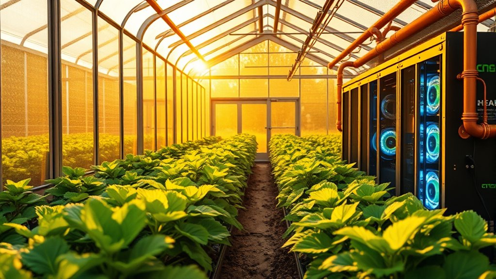 mining heat powers greenhouse