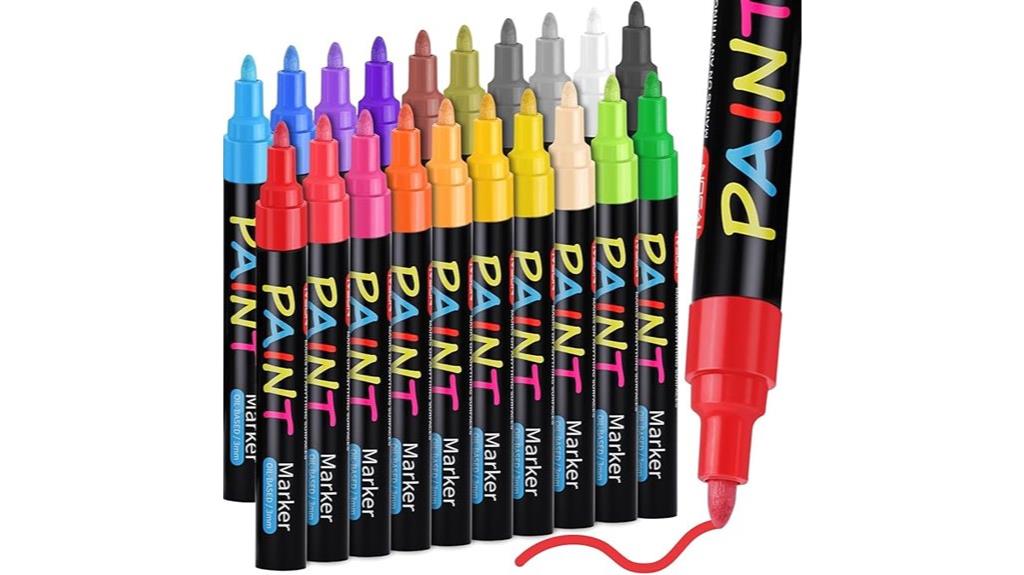 20 oil based waterproof markers