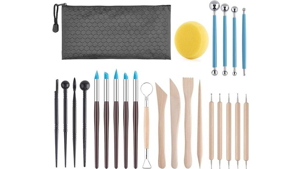 25 piece clay sculpting kit