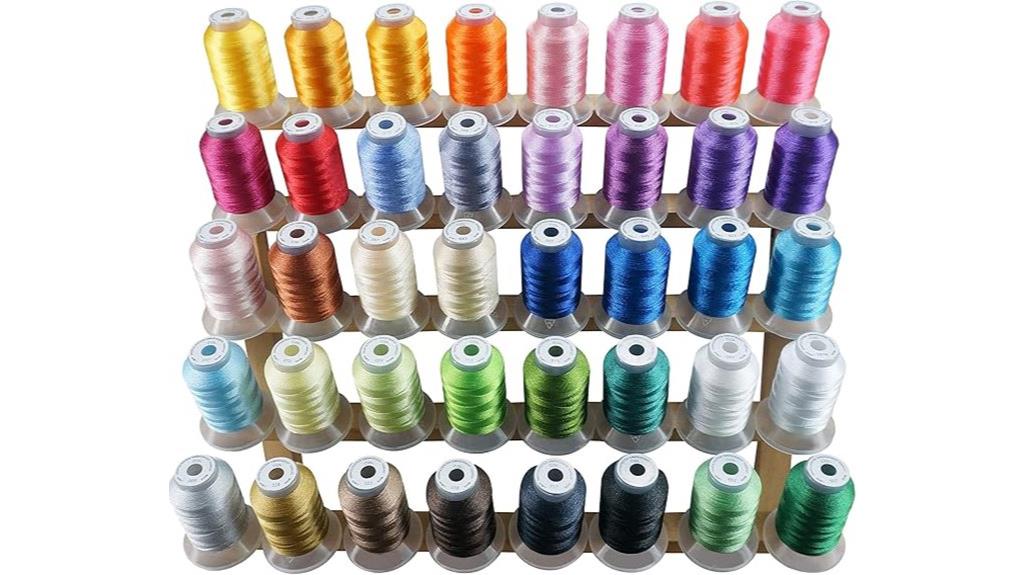 40 color brother embroidery thread