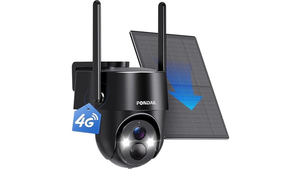 4g lte solar security camera