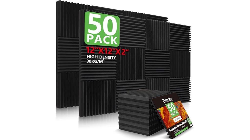 50 pack soundproof foam