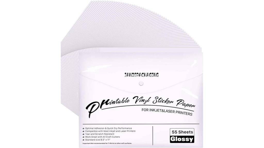 55 pack printable vinyl