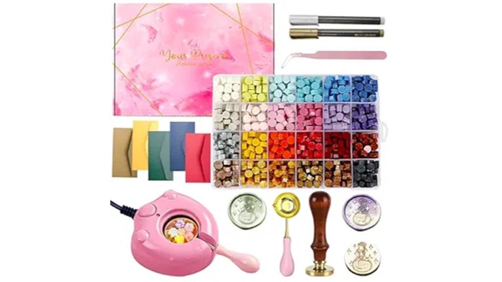 732 piece wax stamp set