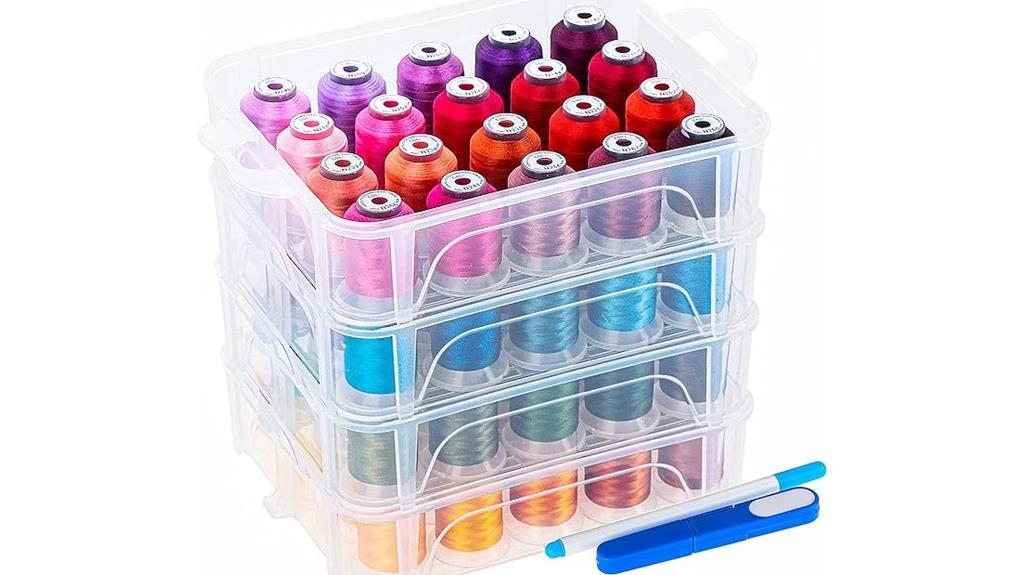 80 spools embroidery thread