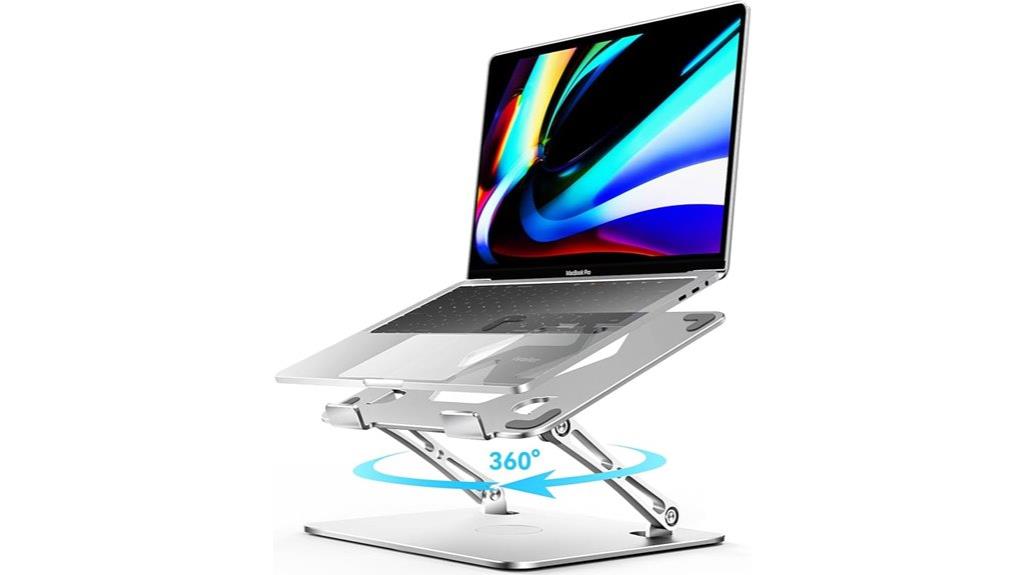 adjustable 360 rotating laptop