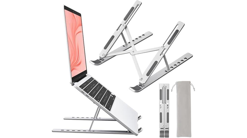adjustable aluminum laptop stand
