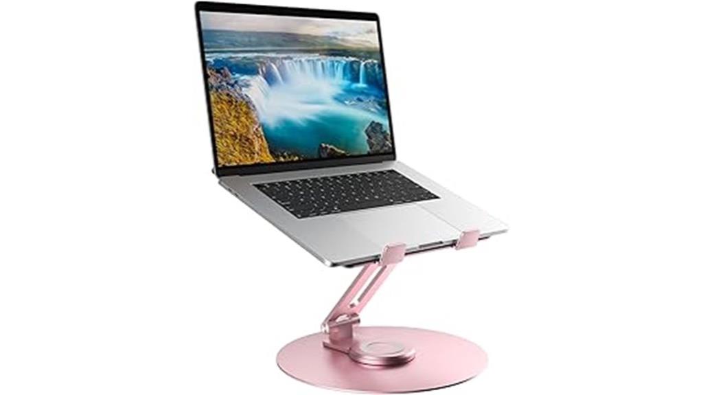 adjustable aluminum rotating stand