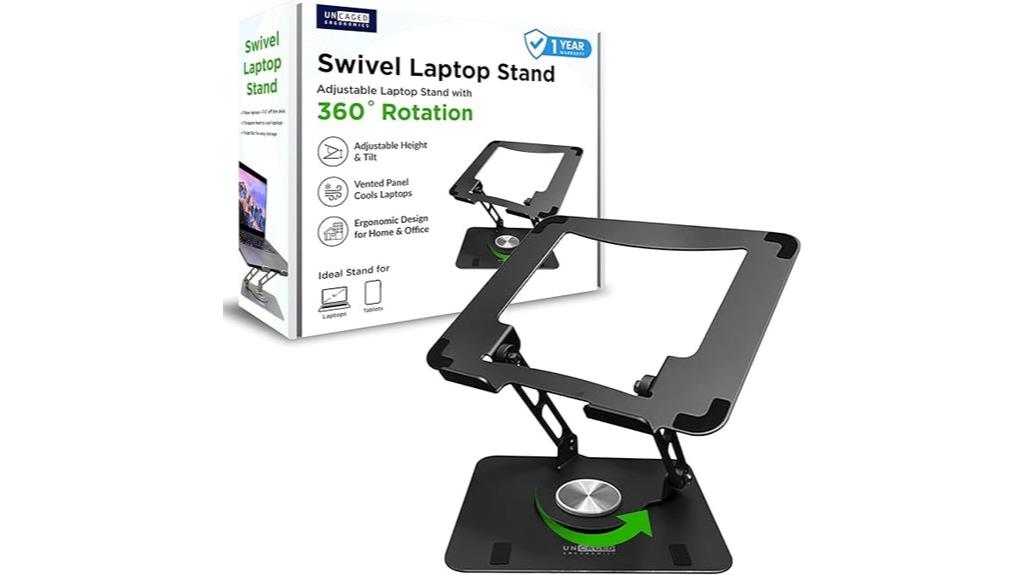 adjustable desk laptop stand