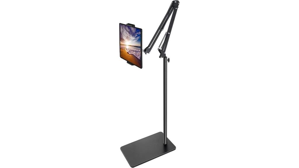adjustable double weight tablet stand