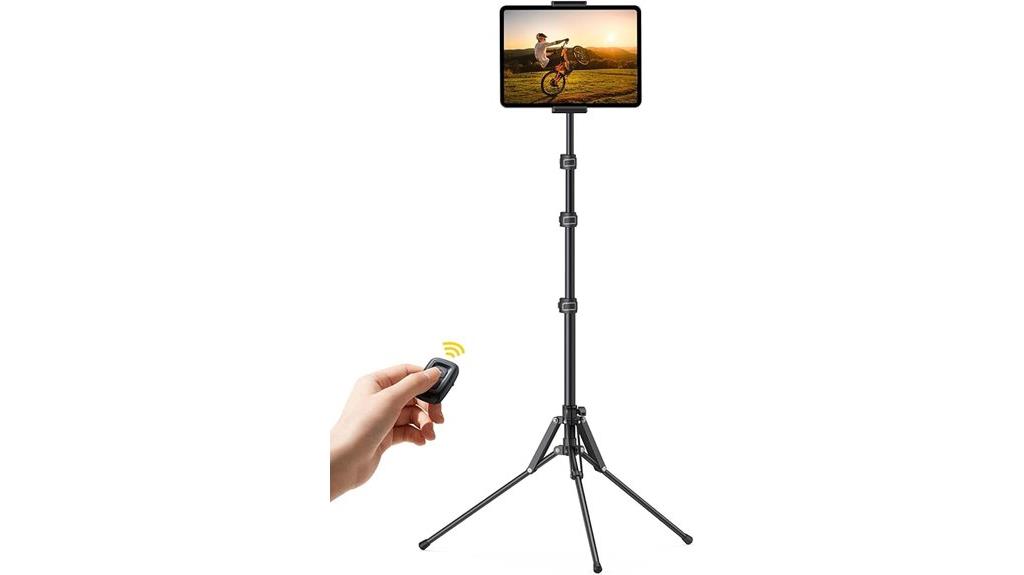 adjustable floor tablet stand