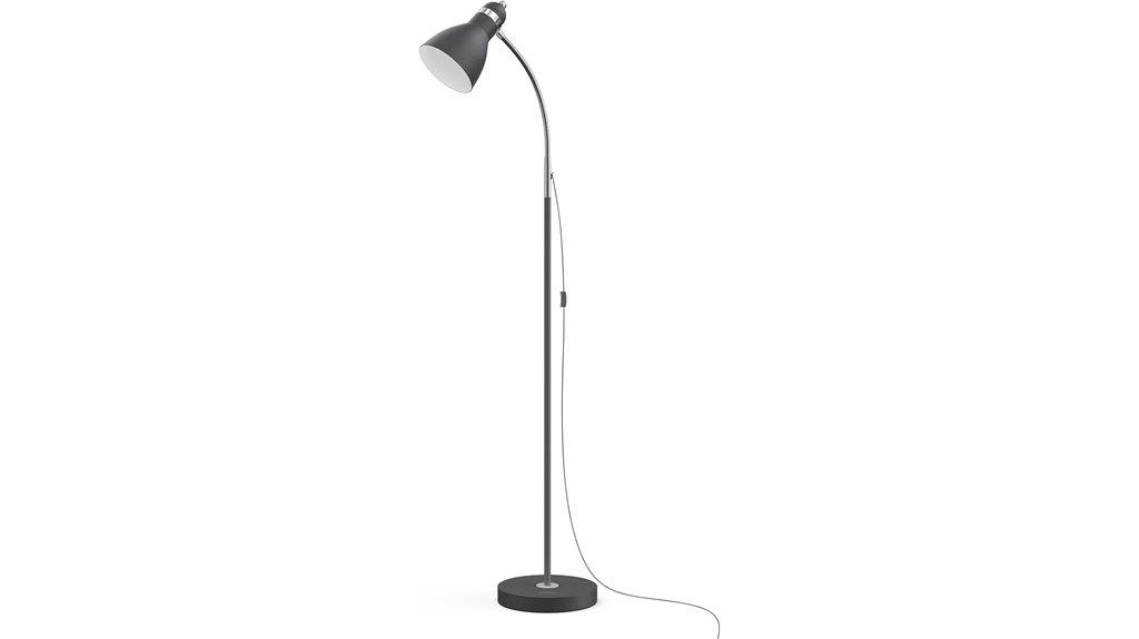 adjustable gooseneck floor lamp