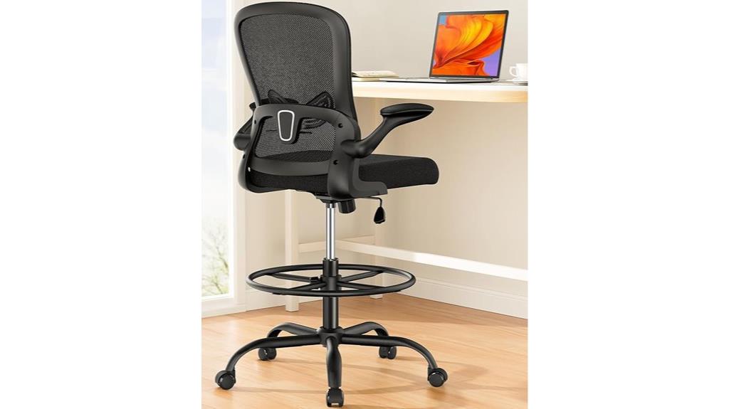 adjustable lumbar drafting chair