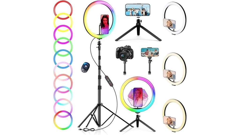 adjustable makeup ring light