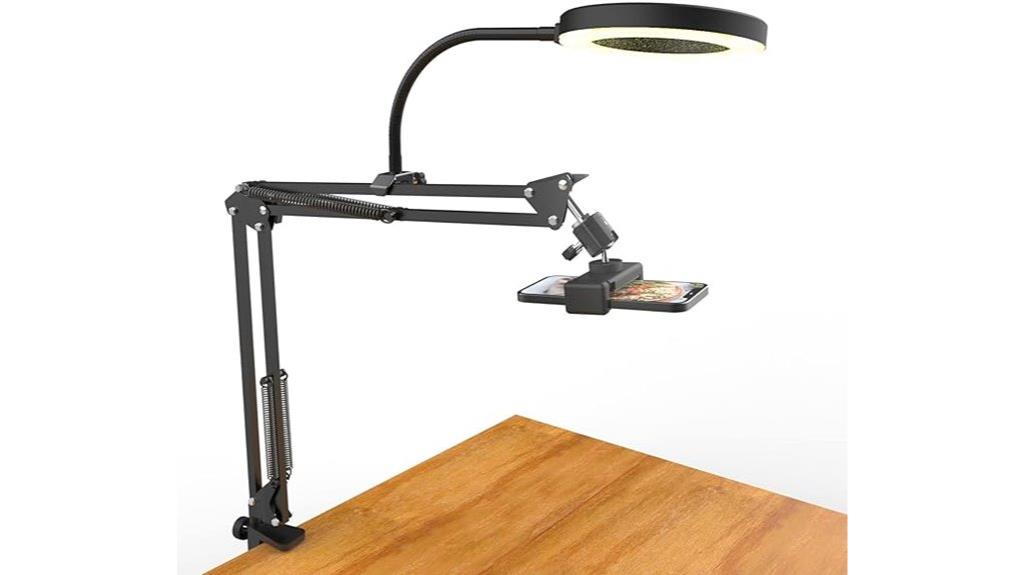 adjustable overhead phone mount
