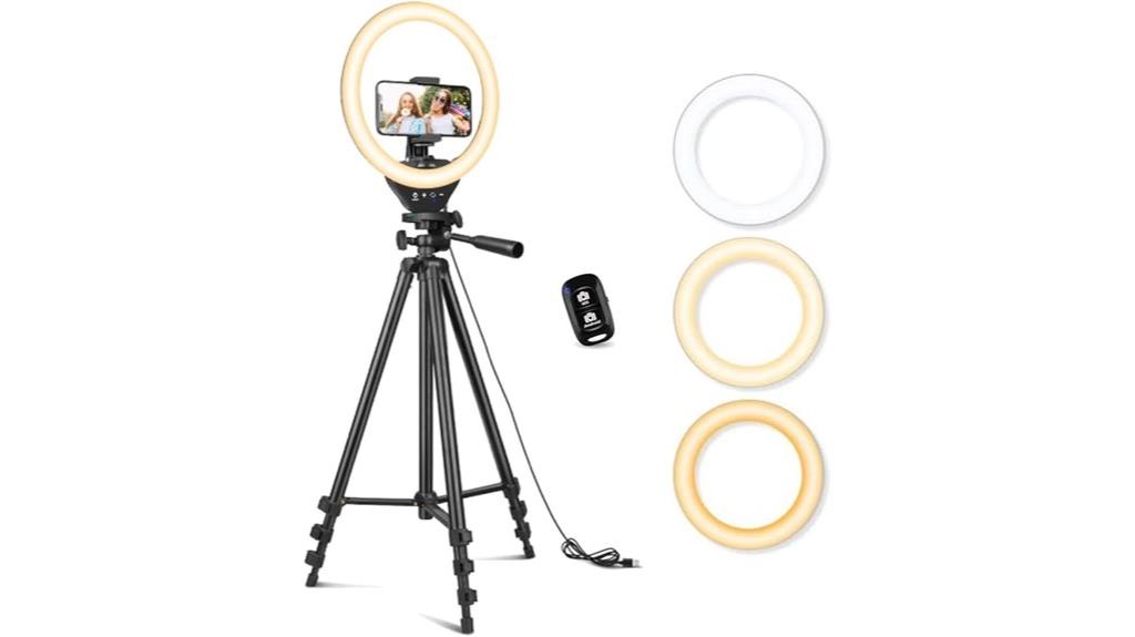adjustable ring light stand