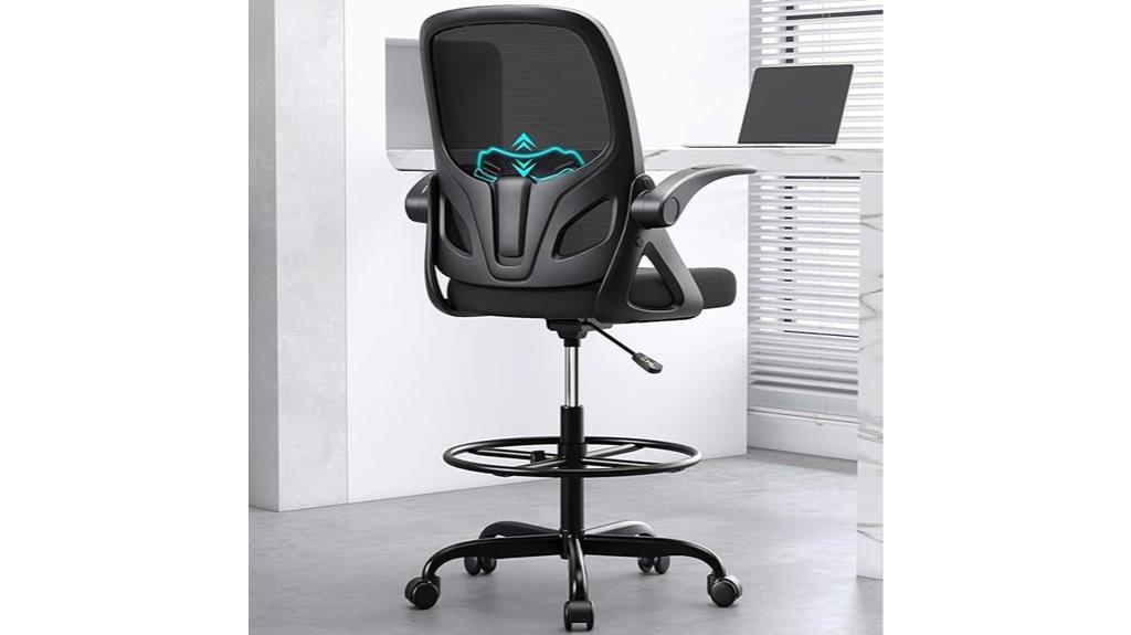 adjustable tall drafting chair