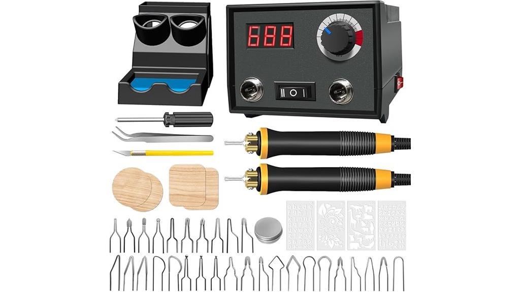 adjustable temperature wood burning