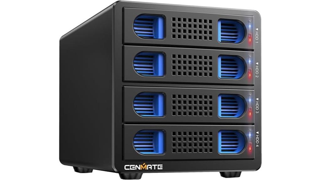 aluminum 4 bay drive enclosure