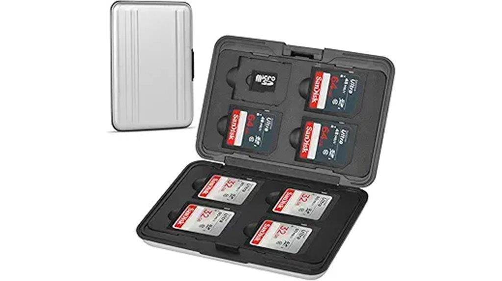aluminum 8 slot sd case