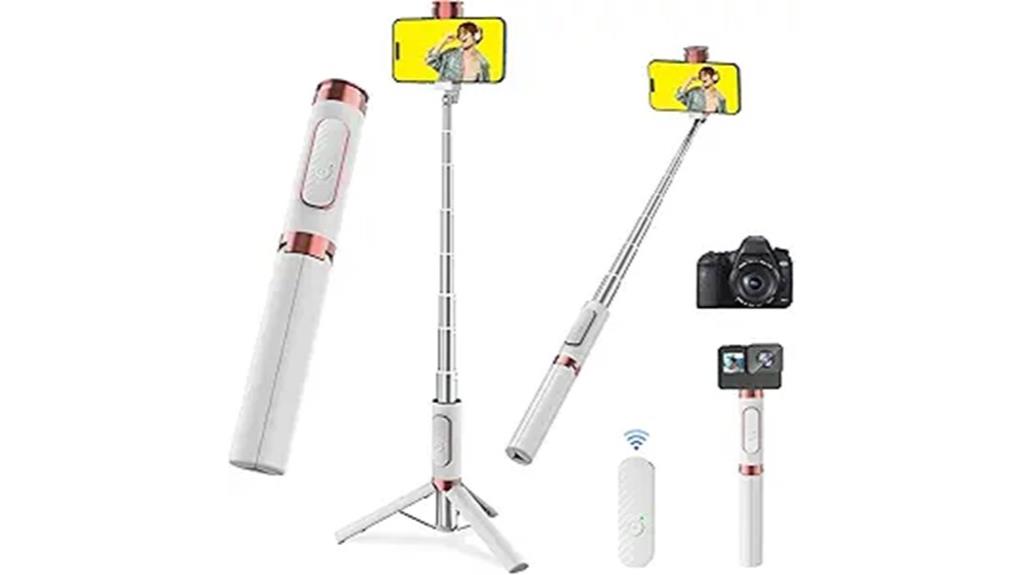 aluminum cellphone tripod remote