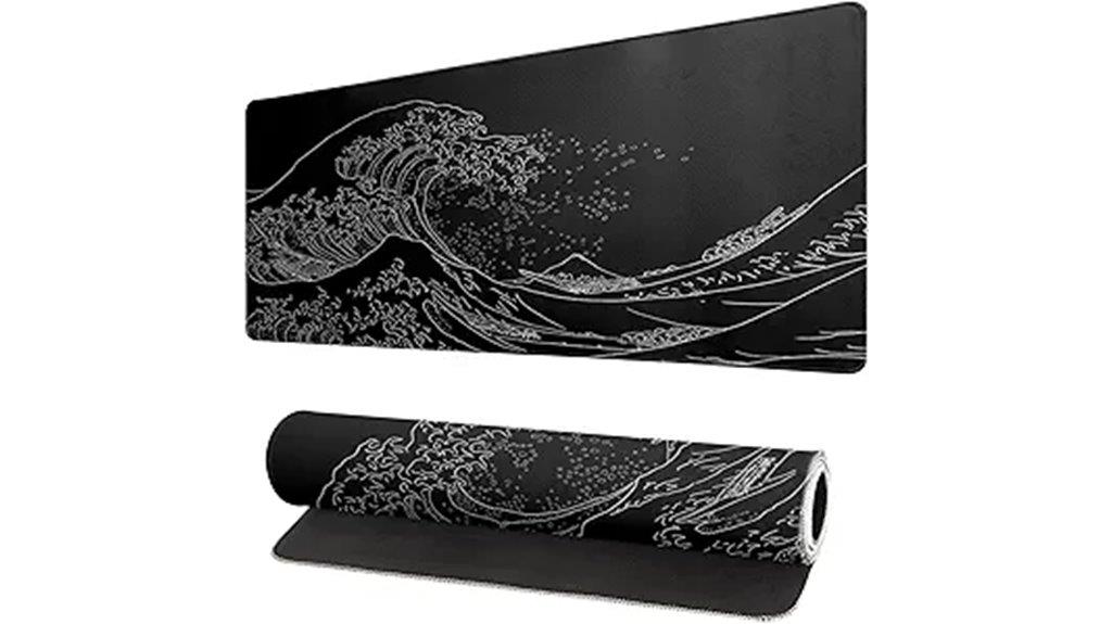 anime wave mouse pad