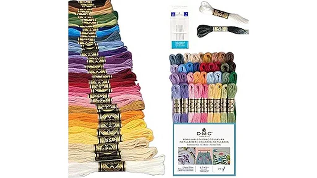 assorted color embroidery floss