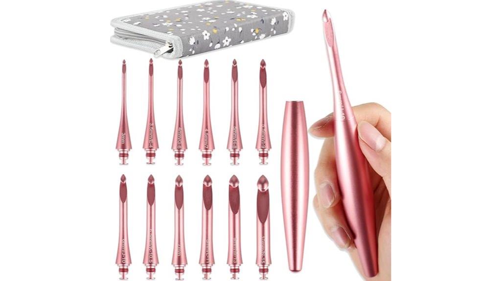 black 12 color crochet kit