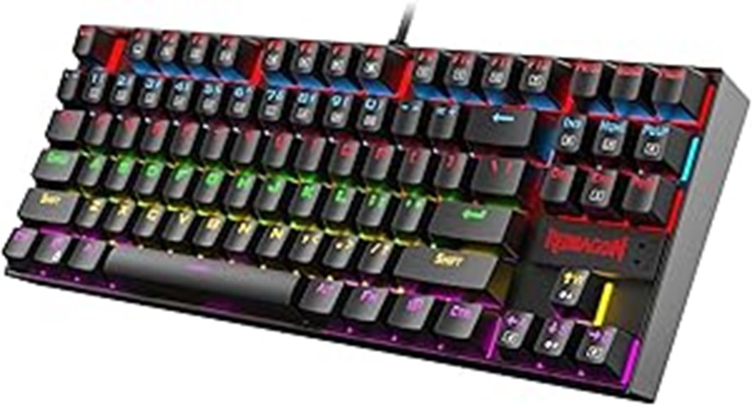 black mechanical gaming keyboard