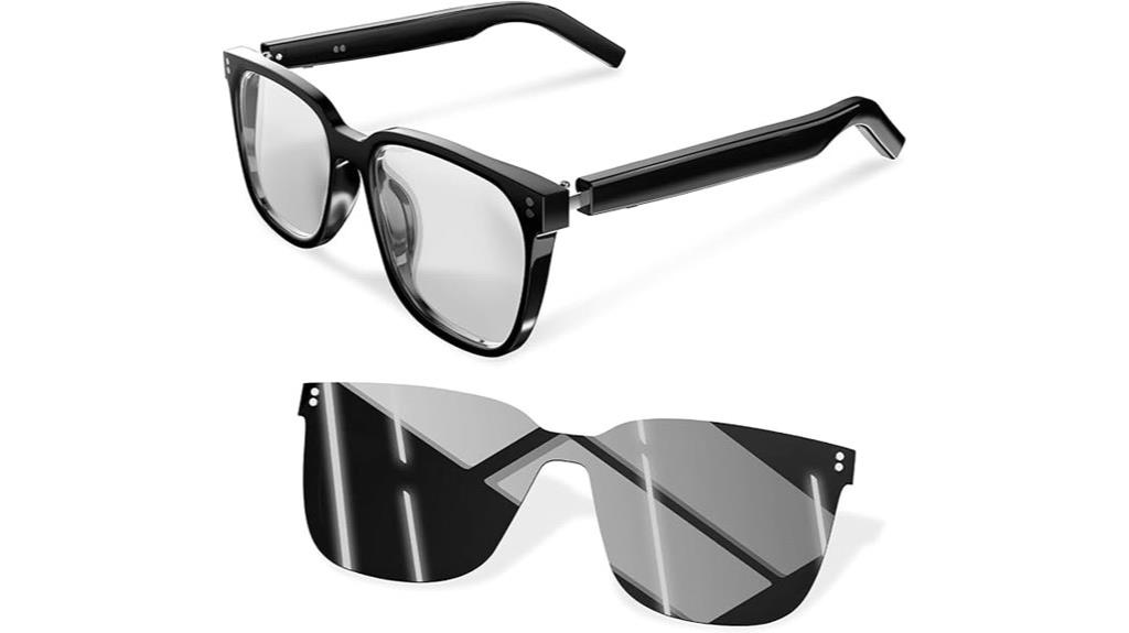blue light bluetooth glasses