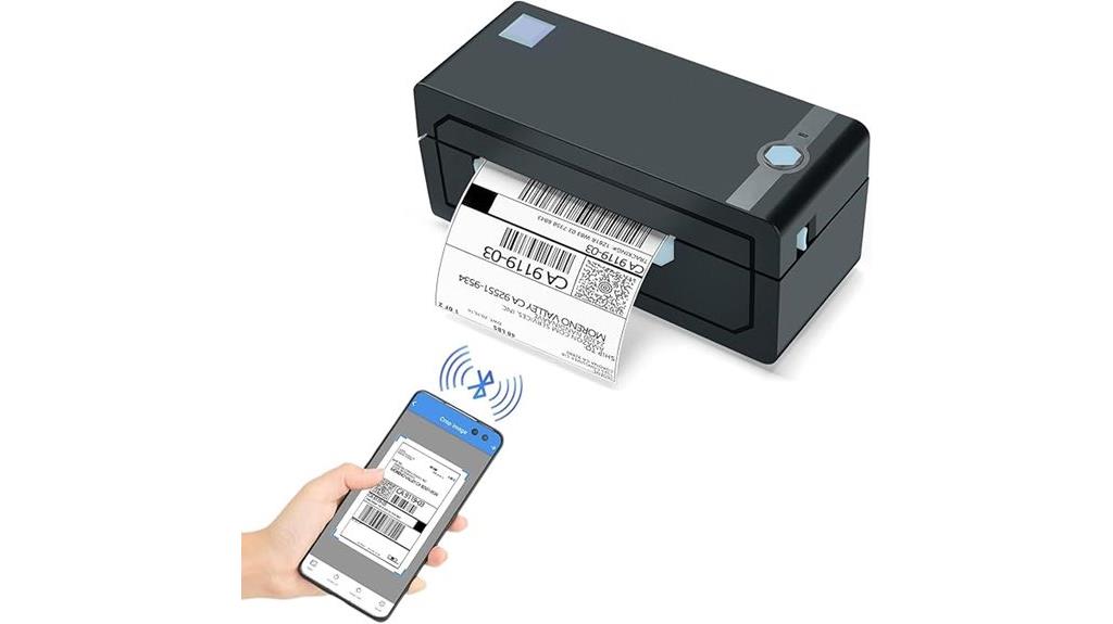 bluetooth thermal shipping label