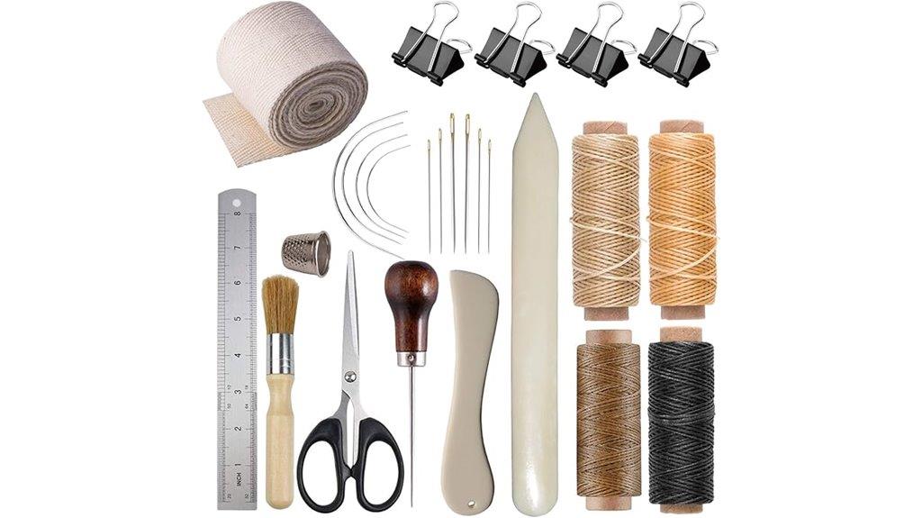 bookbinding kit with supplies