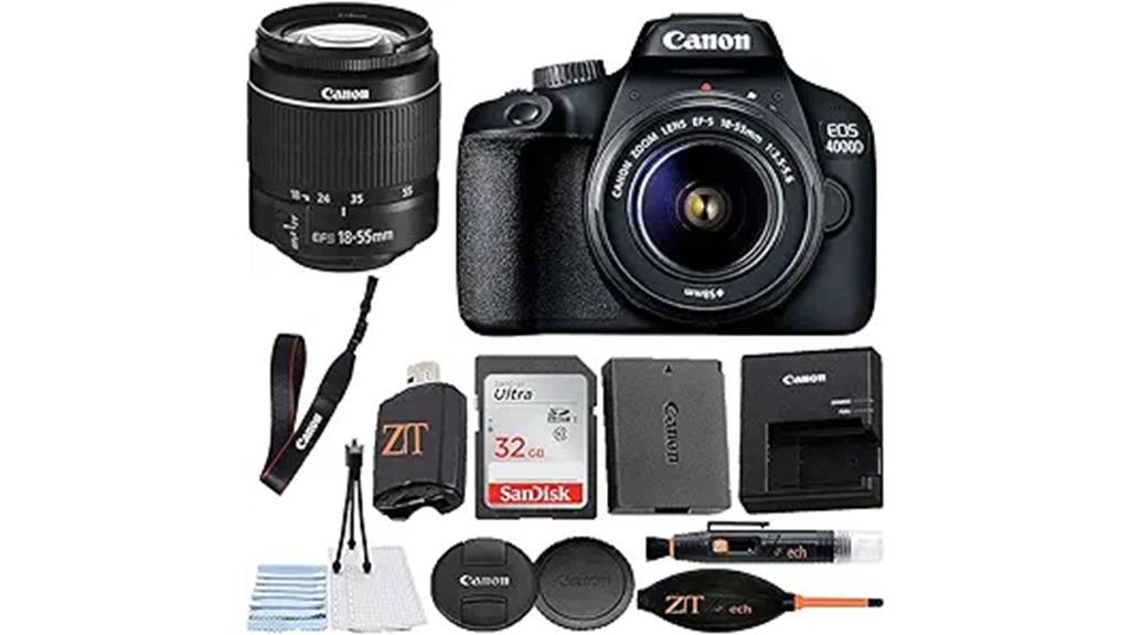canon eos 4000d bundle
