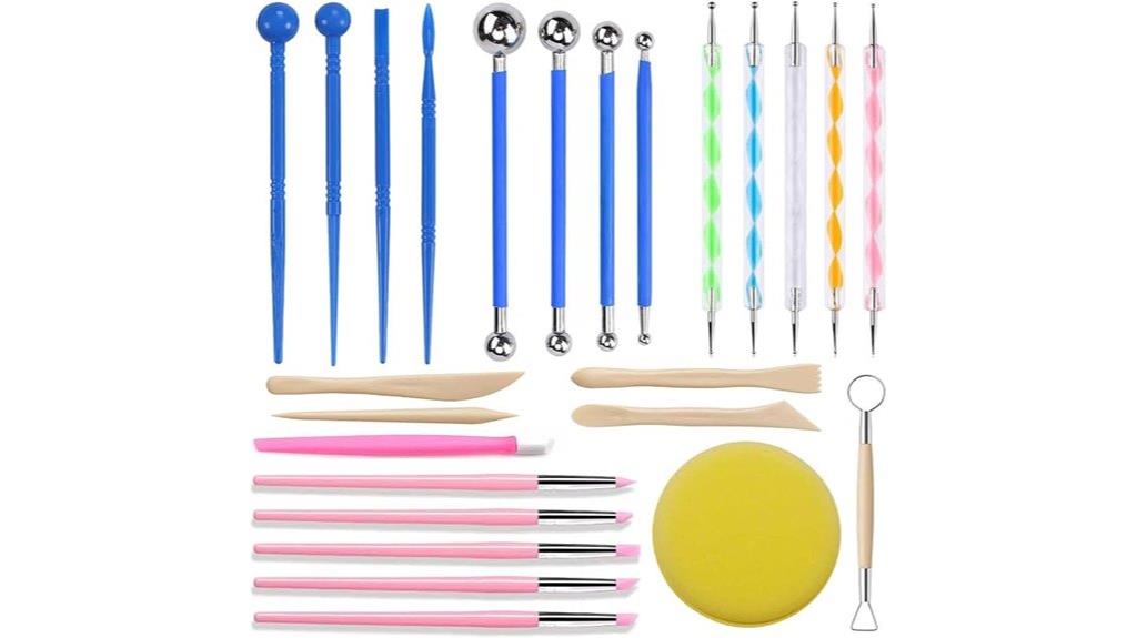 clay sculpting tool set