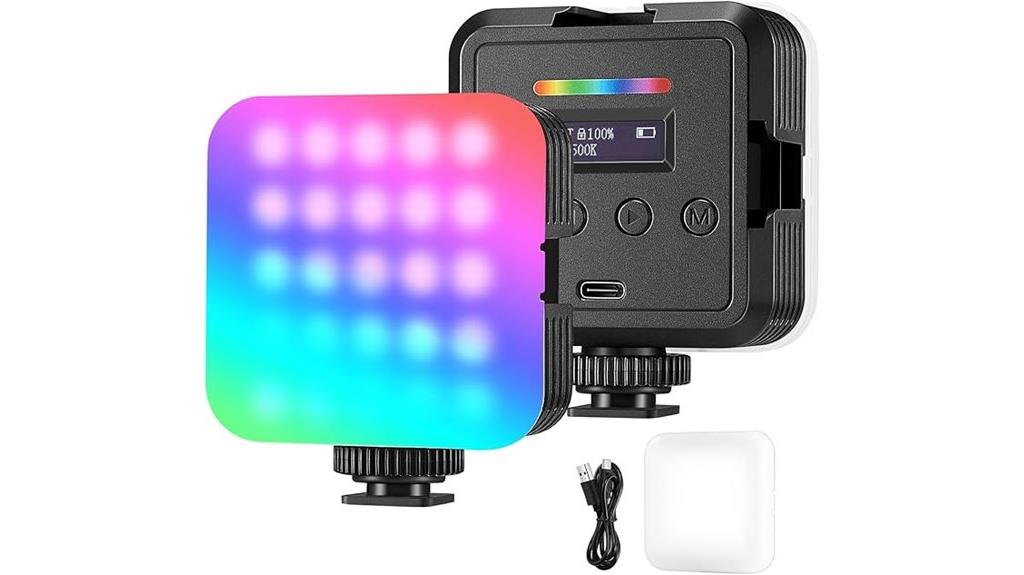 colorful portable camera light