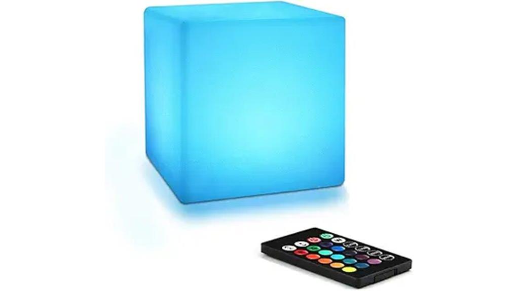 colorful waterproof rechargeable nightlight