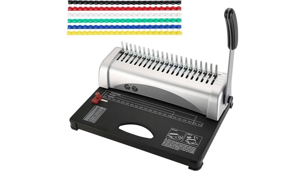 comb binding machine capacity