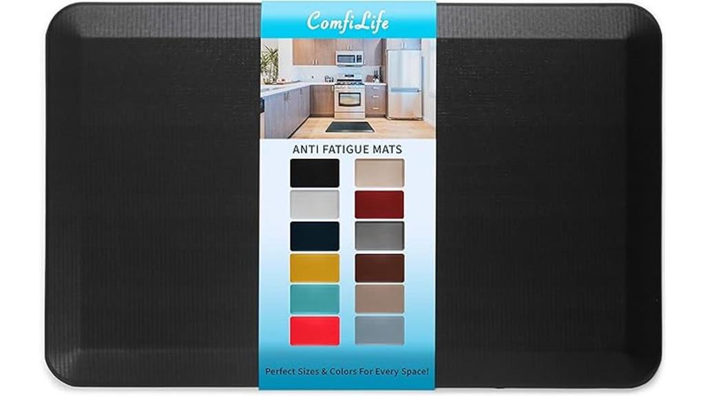 comfortable black anti fatigue mat