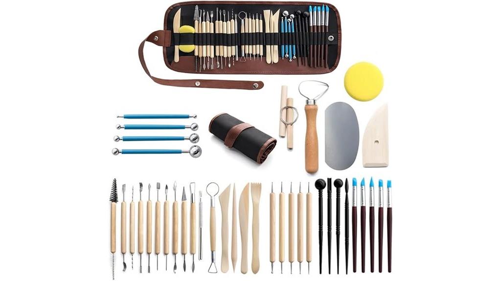 complete 40 piece clay tool set