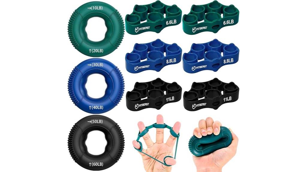 complete 9 piece grip trainer