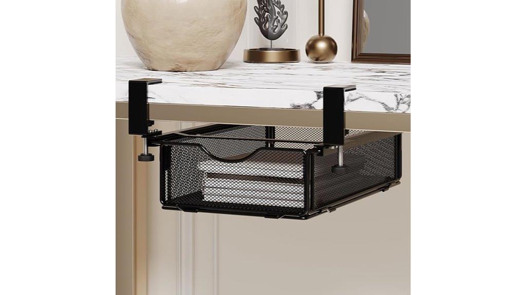 desk drawer storage shelf