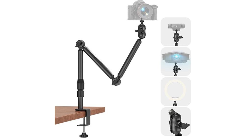 desk mounted overhead camera