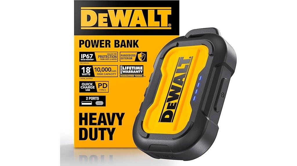 dewalt 10 000mah power bank
