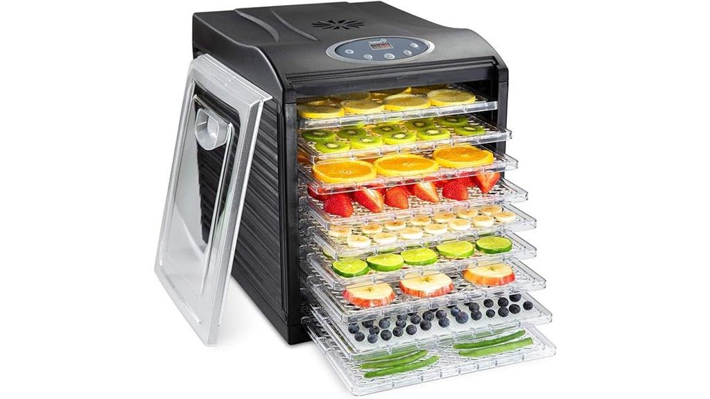 digital food dehydrator with presets