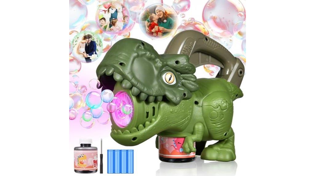 dinosaur themed bubble machine