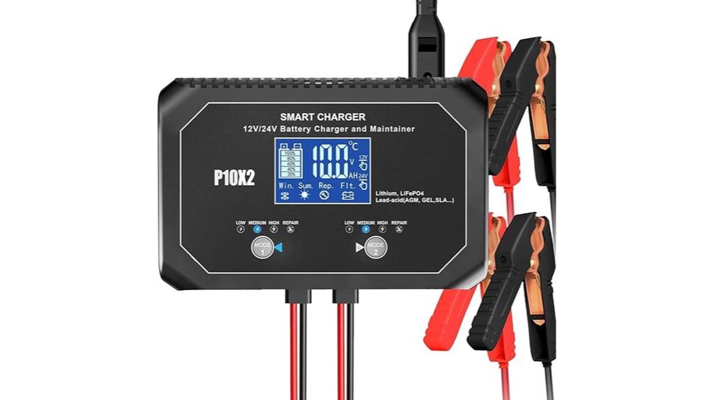 dual bank 20a charger