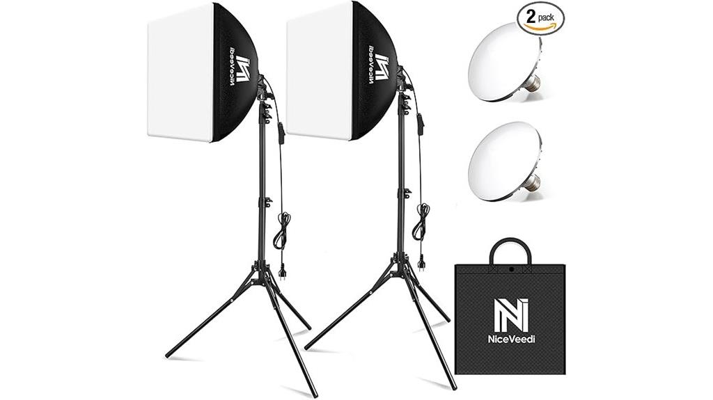 dual softbox lighting set