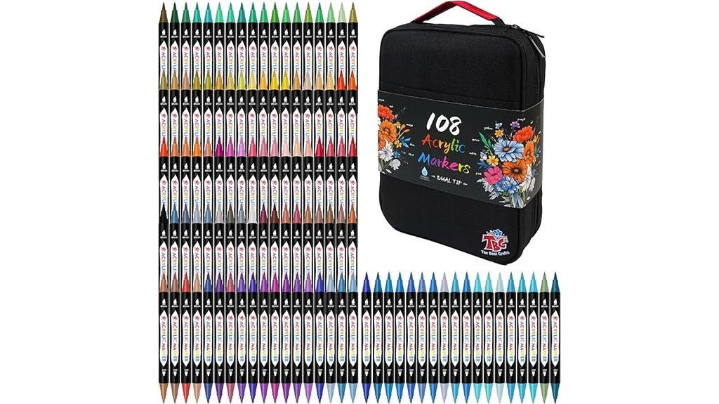 dual tip acrylic markers