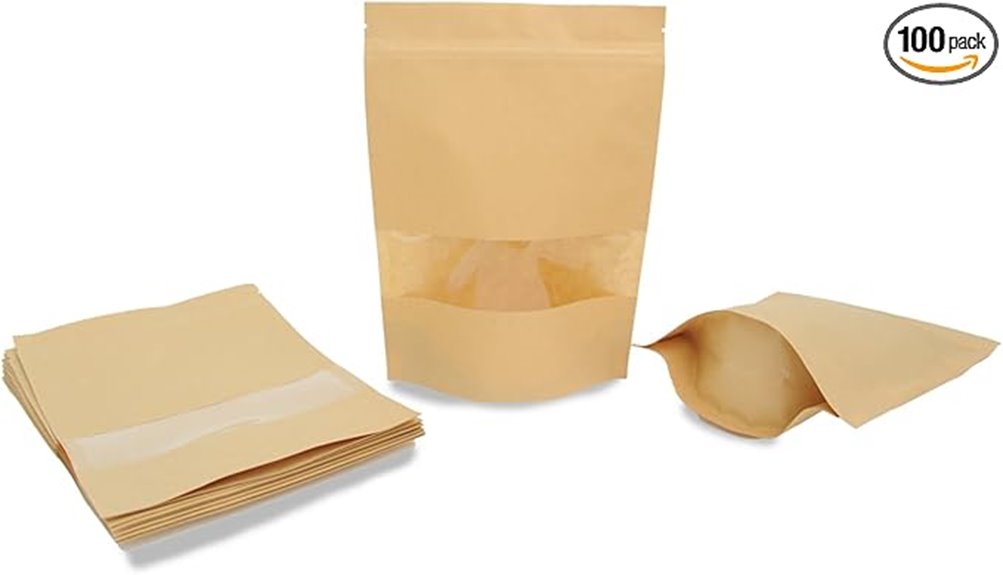 eco kraft bag with window